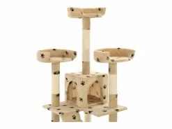 Online Rascador para gatos poste de sisal 170 cm huellas Juego De Animales