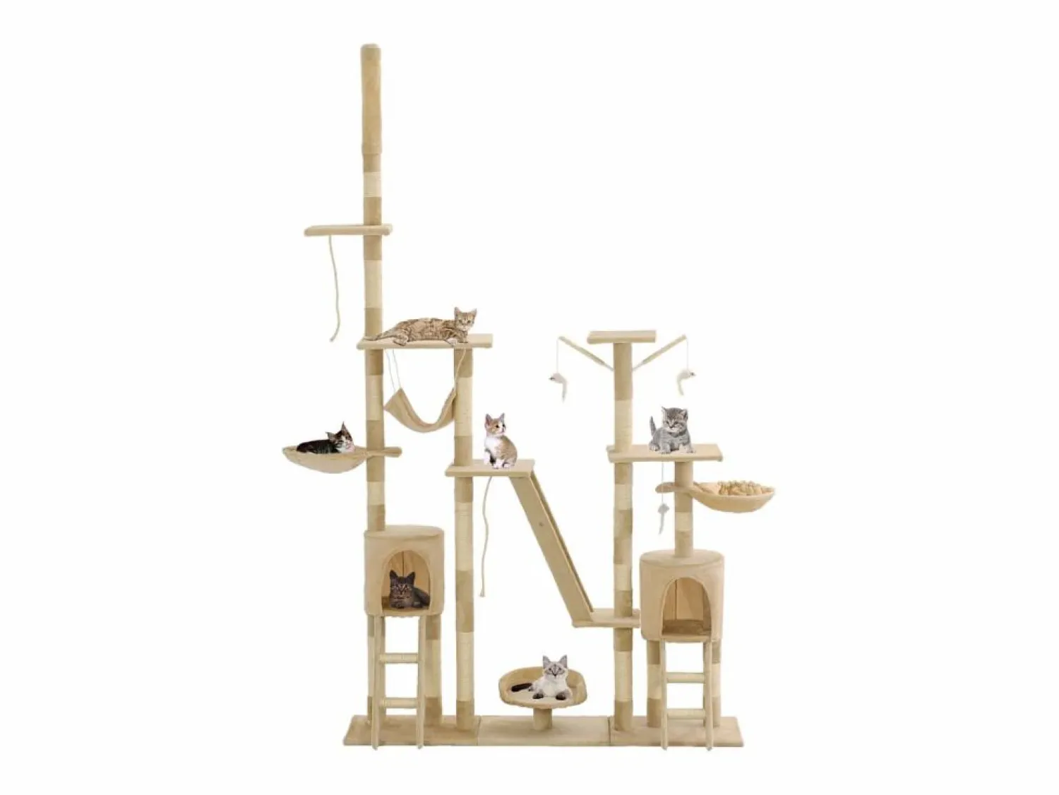 Clicnbuy Rascador para gatos poste rascador de sisal 230-250 cm