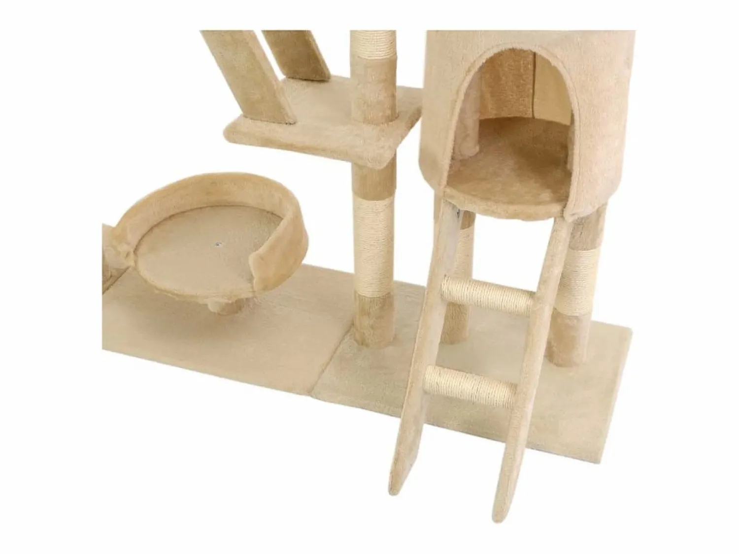 Clicnbuy Rascador para gatos poste rascador de sisal 230-250 cm