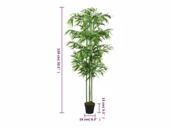 Árbol de bambú artificial con 576 hojas 150 cm ES996933