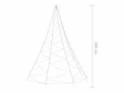 Best Árbol de pared con gancho metálico 720 LED blanco cálido 5 m Iluminación Exterior