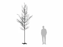 Outlet vidaxl Árbol LED con flor de cerezo 672 LED blanco cálido 400 cm Negro
