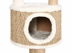 Clicnbuy Árbol para gatos cojín lujo poste rascador hierba marina 148 cm