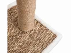Discount Clicnbuy Árbol para gatos con cepillo de aseo y poste rascador Marru00f3n