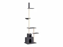 Hot Clicnbuy Árbol rascador gatos suelo a techo oscuro 250,5-276,5 cm Gris