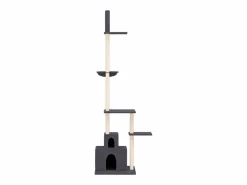 Hot Clicnbuy Árbol rascador gatos suelo a techo oscuro 250,5-276,5 cm Gris