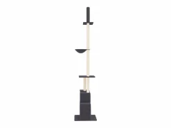 Hot Clicnbuy Árbol rascador gatos suelo a techo oscuro 250,5-276,5 cm Gris