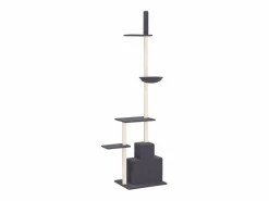Hot Clicnbuy Árbol rascador gatos suelo a techo oscuro 250,5-276,5 cm Gris