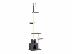 Hot Clicnbuy Árbol rascador gatos suelo a techo oscuro 250,5-276,5 cm Gris