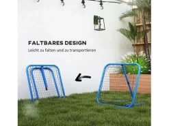 Reboteador de fútbol ajustable, 63 x 63 cm, metal, (78 x 84 x 65-78 cm)