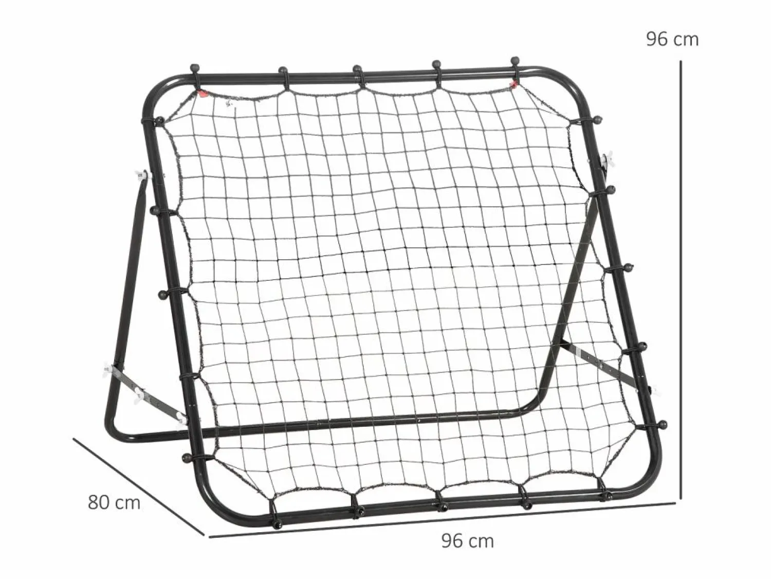 Online Reboteador de fútbol ajustable, de metal, (96x80x96 cm) Aparato De Musculación