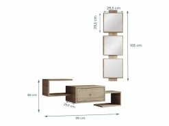 Clearance Recibidor para Entrada Pasillo en Sonoma 99,5x22x145cm Neo Consola