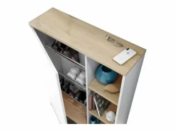 duehome Recibidor Rice Blanco Artik (Blanco Mate) - Roble Canadian