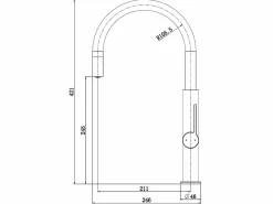 Sale Essebagno Reflet mezclador para fregadero de cobre cepillado Cobrizo
