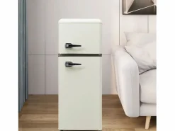 New Refrigerador de dos puertas, 28L + 64L, con 3 estantes y LED, -27 ° C a 13 ° C, 116 kWh/año, eficiencia energética de Electrodomésticos De Frío