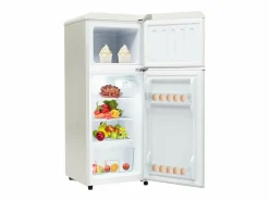 New Refrigerador de dos puertas, 28L + 64L, con 3 estantes y LED, -27 ° C a 13 ° C, 116 kWh/año, eficiencia energética de Electrodomésticos De Frío