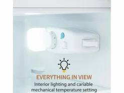 New Refrigerador de dos puertas, 28L + 64L, con 3 estantes y LED, -27 ° C a 13 ° C, 116 kWh/año, eficiencia energética de Electrodomésticos De Frío