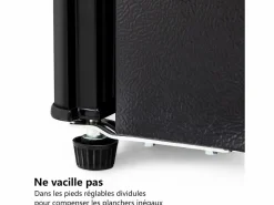 Hot Refrigerador 22L+38L con LED, pies ajustables, 172 kWh/año, -27 ° C a 13 ° C, 7 nivel de temperatura, Energía E, 42x45.5x86.8 cm Electrodomésticos De Frío