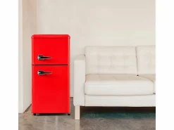 Sale Refrigerador 22L+38L, doble puerta con LED y pies ajustables, clase E, -27°C-13°C, 102 kWh/año, , 42x45.5x88.8cm Electrodomésticos De Frío