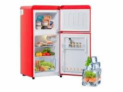 Sale Refrigerador 22L+38L, doble puerta con LED y pies ajustables, clase E, -27°C-13°C, 102 kWh/año, , 42x45.5x88.8cm Electrodomésticos De Frío