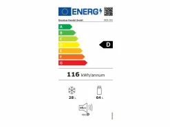 New DripeX Refrigerador 22L+38L, doble puerta con LED y pies ajustables, clase E, -27°C-13°C, 102 kWh/año, , 42x45.5x88.8cm Blanco