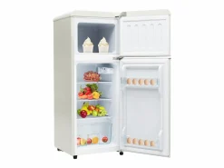 Hauss Spole Refrigerador retro de 92 litros con 2 puertas e iluminación LED - -27 °C a 13 °C - antiguo