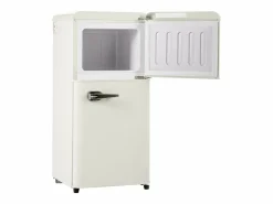 Outlet Hauss Spole Refrigerador retro. Frigorífico-congelador combinado con un volumen total de 60 litros, un volumen de congelador de 22 litros. Blanco