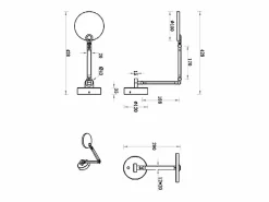 Regina - Lámpara de pared redonda ajustable Fabas Luce - Aplique LED regulable de 9 W con CCT (3000 K, 4000 K, 5000 K, 6000 K) -