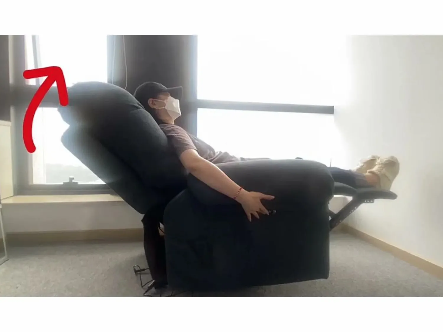 DripeX Relájate sillón de terciopelo eléctrico de teddy, silla de ocio ajustable con USB, anti -estatal con reposapiés - 96x97x104cm marrón