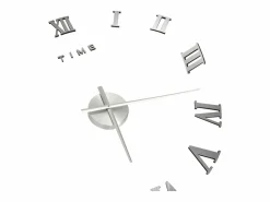 Reloj 3D de pared con diseño moderno 100 cm XXL ES763204 Plateado