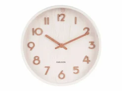 Clearance KARLSSON Reloj de madera Pure 22 cm Blanco