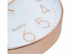 Discount Reloj de pared 30 cm rosa dorado ES797365 Blanco