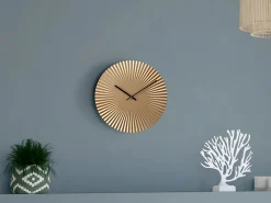 Online Reloj de pared Art Déco - Diámetro 50 cm - Metal - - FELINAR Reloj De Pared