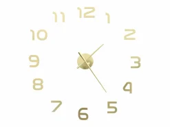 New Reloj de pared 3D con diseño moderno 100 cm XXL ES592508 Dorado