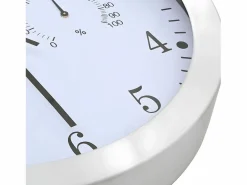 Best Reloj de pared de cuarzo higrómetro y termómetro 30 cm ES591514 Blanco