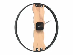 Discount Reloj de pared de hierro y madera de roble marrón Ø35 cm ES345202 Marru00f3n