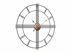 Outlet Reloj de pared de hierro Ø60 cm ES664813 Negro