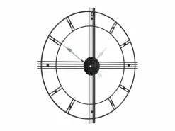 Outlet Reloj de pared de hierro Ø60 cm ES664813 Negro