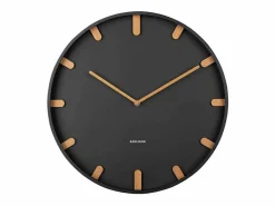 New PRESENT TIME Reloj de pared Grace - - Ø40cm Negro