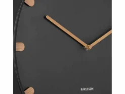 New PRESENT TIME Reloj de pared Grace - - Ø40cm Negro