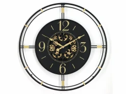 Best Reloj de pared industrial engranaje - metal - D. 70 cm - y dorado - SEDONA Reloj De Pared