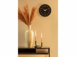 KARLSSON Reloj de pared Osado Dome - Madera negra - Ø30cm