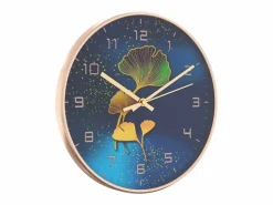Clearance Reloj de pared poliestireno y cristal y azul Ø29,5 cm ES832270 Reloj De Pared