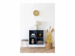 ebuy24 Reloj de pared Rosolini ocre con movimiento silencioso, Ø 30 cm