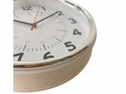 Online Reloj de pared Second plata/blanco Ø29 cm Plateado