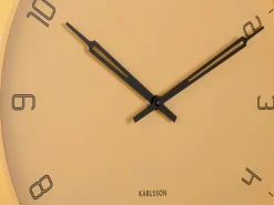 KARLSSON Reloj de pared Stark - Marrón miel - Ø40cm