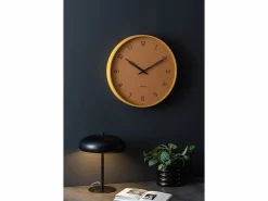 KARLSSON Reloj de pared Stark - Marrón miel - Ø40cm