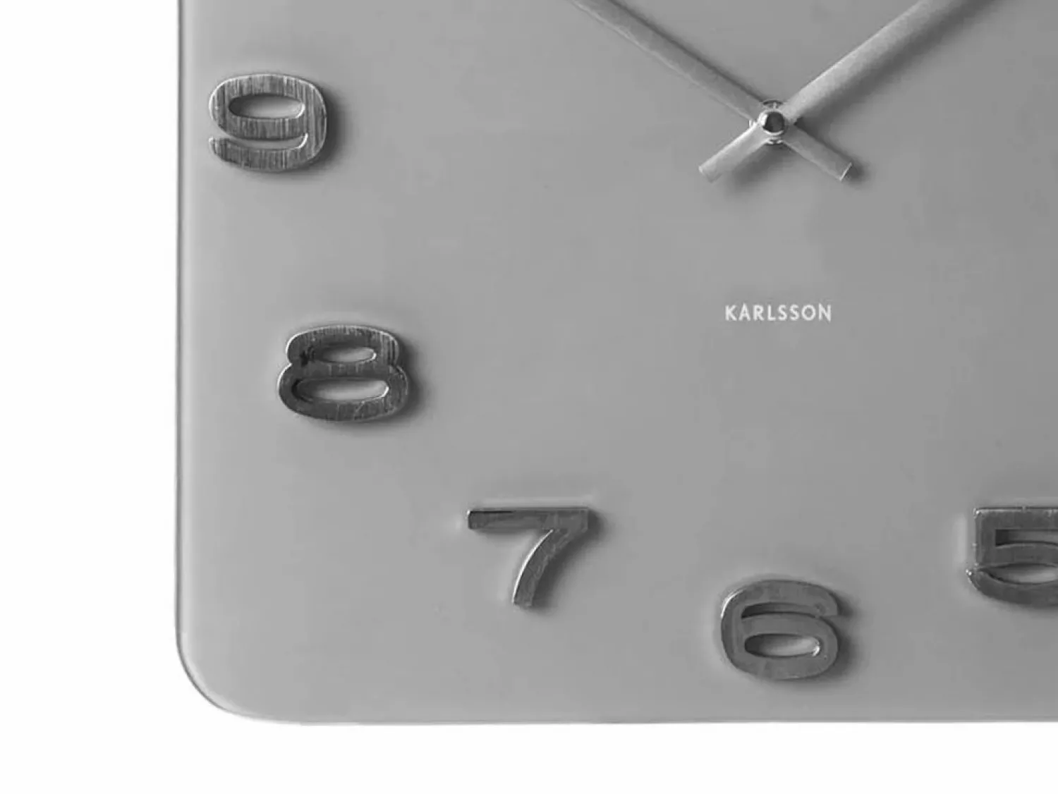 Online KARLSSON Reloj de pared vintage cuadrado - Gris