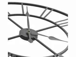 Reloj de pared vintage movimiento cuarzo metal 80 cm XXL ES400434