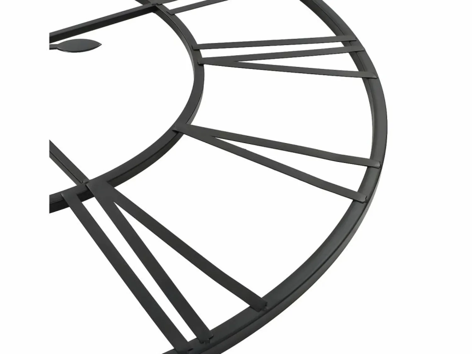 Reloj de pared vintage movimiento cuarzo metal 80 cm XXL ES400434